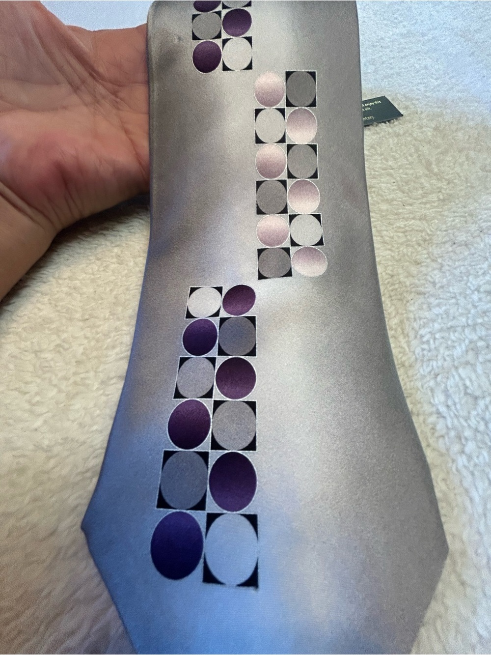 🎁3 for $30 - Silver Necktie with Tie Chain